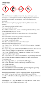 HTH SHOCK faremaerkning