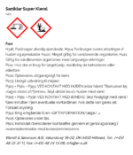 Saniklar Super Kleral faremaerkning