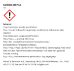 Saniklar pH Plus faremaerkning