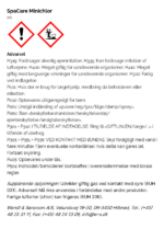 SpaCare Minichlor faremaerkning