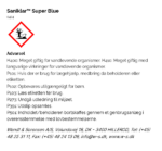Saniklar™ Super Blue faremaerkning