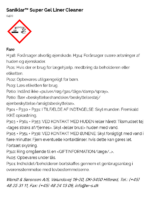 Saniklar™ Super Gel Liner Cleaner faremaerkning