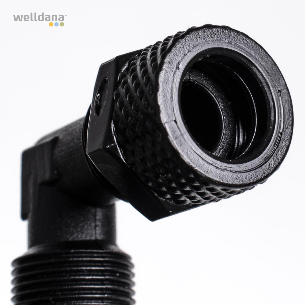 63 820010 welldana 3  spa diverse fittings til spa adapter 90 10mm m omlober