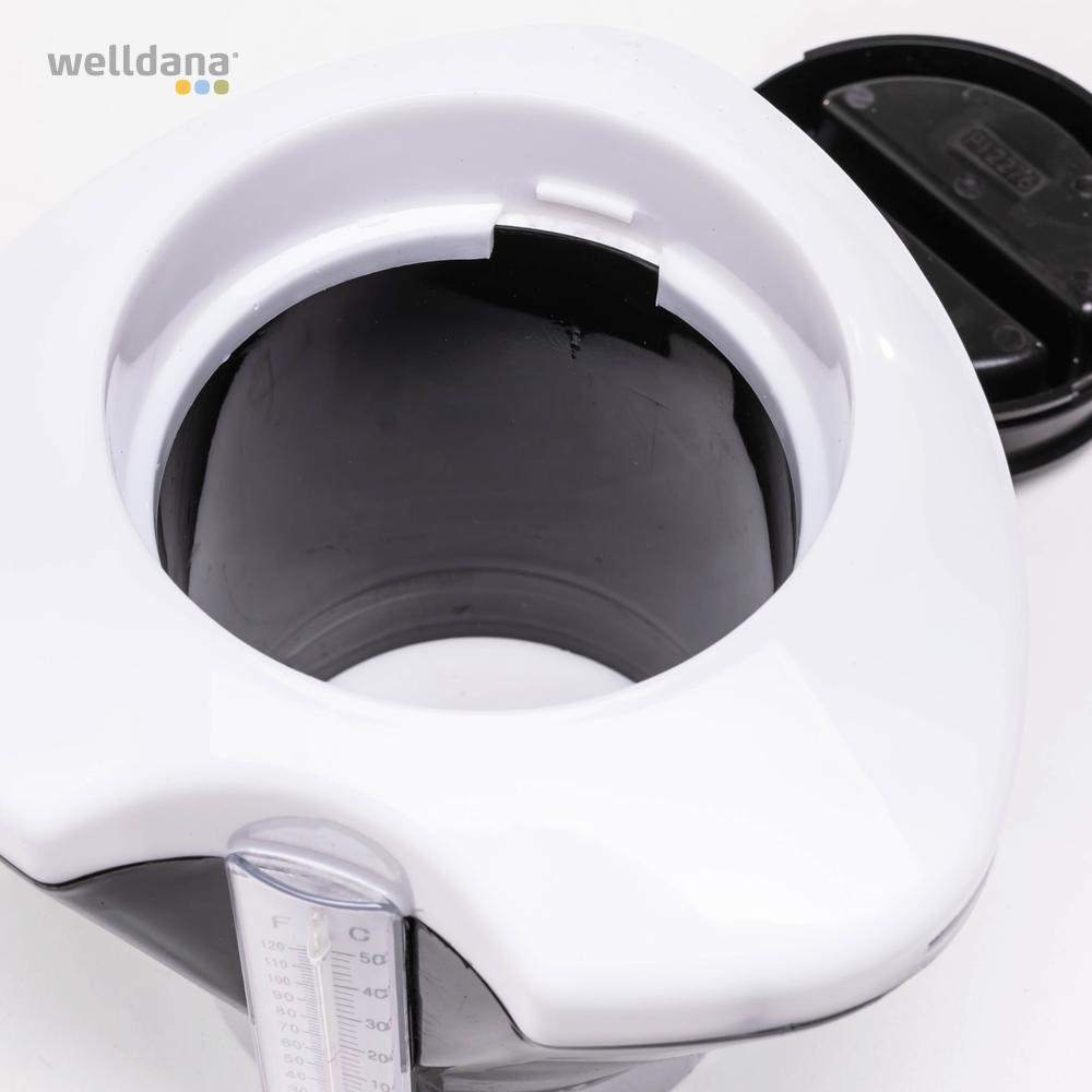 30 400075 welldana 3 comfortana klor dispencer m termometer sorthvid