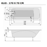 klio 170x70 badekar 24 211170 dimensional drawing welldana