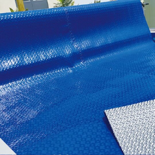 Quadruple boble termocover termotæppe swimmingpool TY B1 ptech 4 min