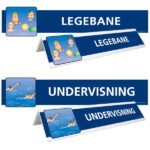 bukket akryl bassinskilte undervisning legebane