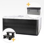 Comfortana Pro X3  Sommerhusspa NORDIC 210 x 210 x 95cm Sterling Silver - Billede 3