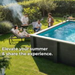 Rektangulær Kompositpool - 4,55 × 3,15 × 1,26 m - Sort - Billede 3