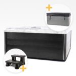 Comfortana Pro X3 Sommerhusspa CLASSIC 220 x 220 x 96 cm  Sterling Silver - Billede 2