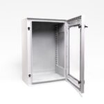 Kemiskab uden adaptering - 647x436x250 Glaslåge med 2 låse - Hvid - Billede 2